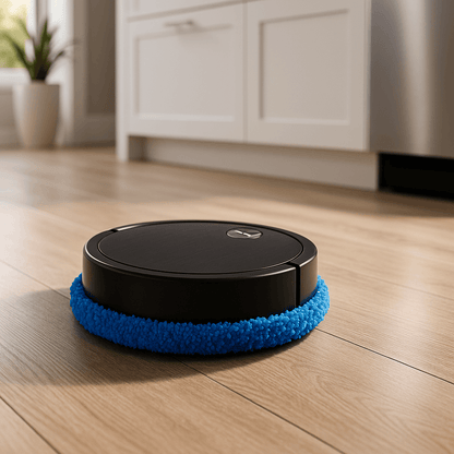 SerenaMop - Automatisk Moppningsrobot med Torr- & Våtfunktion – Tyst Drift, Slimmad Design
