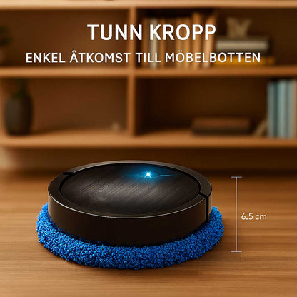 SerenaMop - Automatisk Moppningsrobot med Torr- & Våtfunktion – Tyst Drift, Slimmad Design