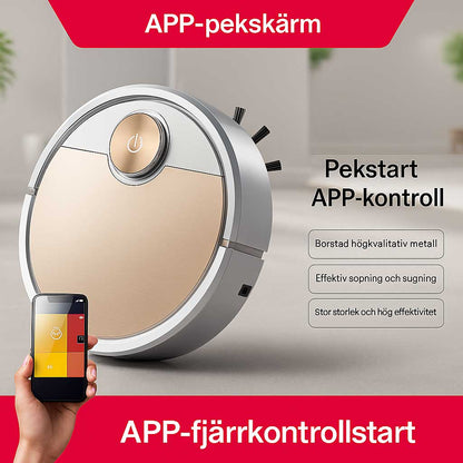 SweepLuxe - Smart Robotdammsugare med 1800 Pa Sugkraft & App‑Styrning
